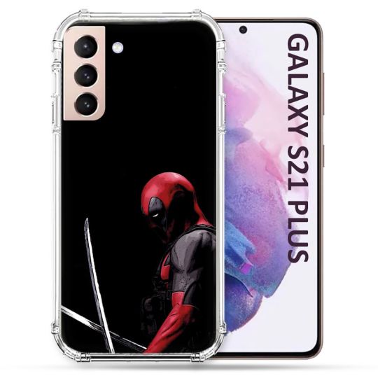 Coque Pour Samsung Galaxy S21 Plus Deadpool Epee