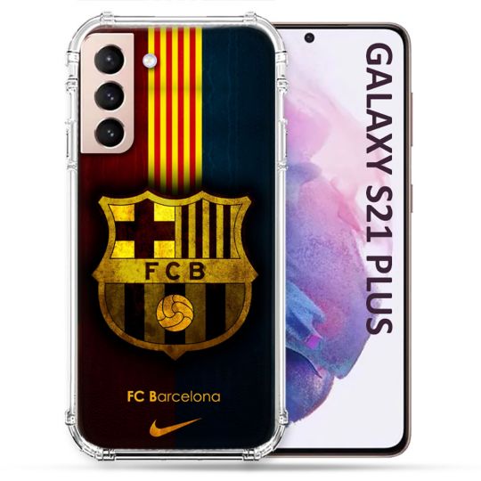 Coque Pour Samsung Galaxy S21 Plus Foot FC Barcelone Vintage