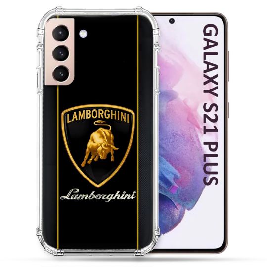 Coque Pour Samsung Galaxy S21 Plus Lamborghini Carbone