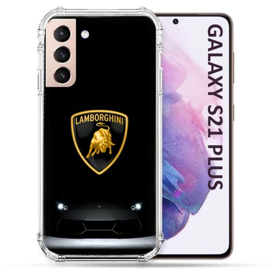 Coque Pour Samsung Galaxy S21 Plus Lamborghini Noir