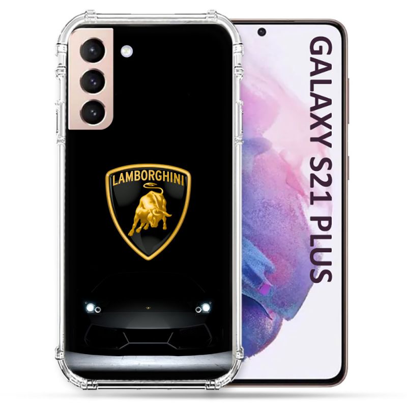 Coque Pour Samsung Galaxy S21 Plus Lamborghini Noir