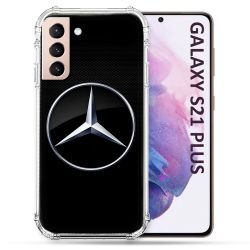 Coque Pour Samsung Galaxy S21 Plus Mercedes Carbone