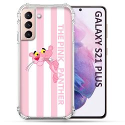 Coque Pour Samsung Galaxy S21 Plus Panthere Rose