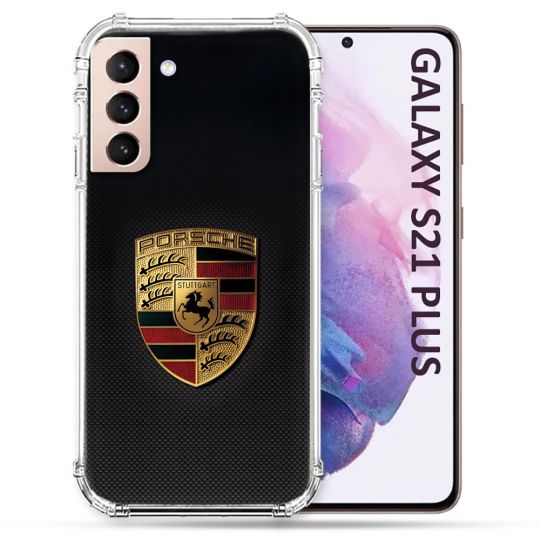 Coque Pour Samsung Galaxy S21 Plus Porsche Carbone