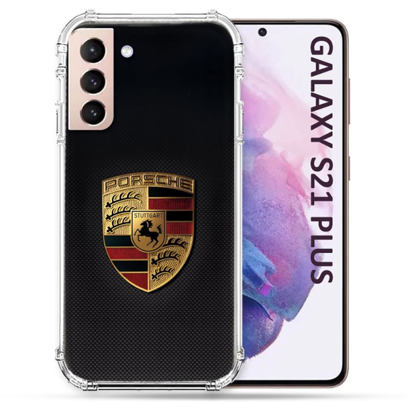 Coque Pour Samsung Galaxy S21 Plus Porsche Carbone