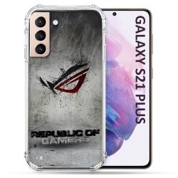 Coque Pour Samsung Galaxy S21 Plus ROG Gris