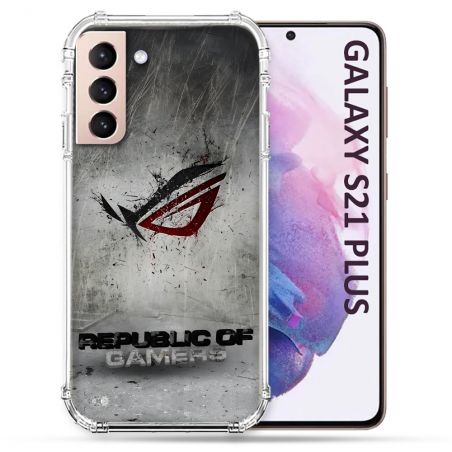 Coque Pour Samsung Galaxy S21 Plus ROG Gris