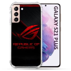 Coque Pour Samsung Galaxy S21 Plus ROG Rouge