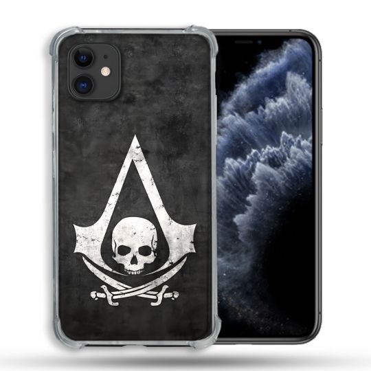 Coque Pour Iphone 11 (6.1) Assassin Creed Tete Mort