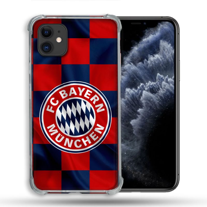 Coque Pour Iphone 11 (6.1) Foot Bayern Munich Carreaux