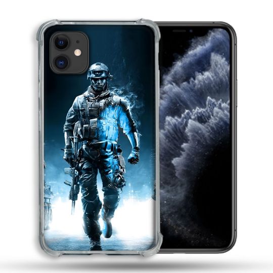 Coque Pour Iphone 11 (6.1) Call Of Duty Guerrier