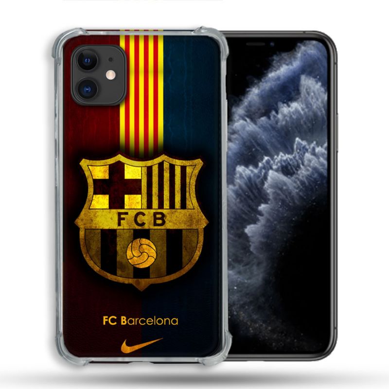 Coque Pour Iphone 11 (6.1) Foot FC Barcelone Vintage