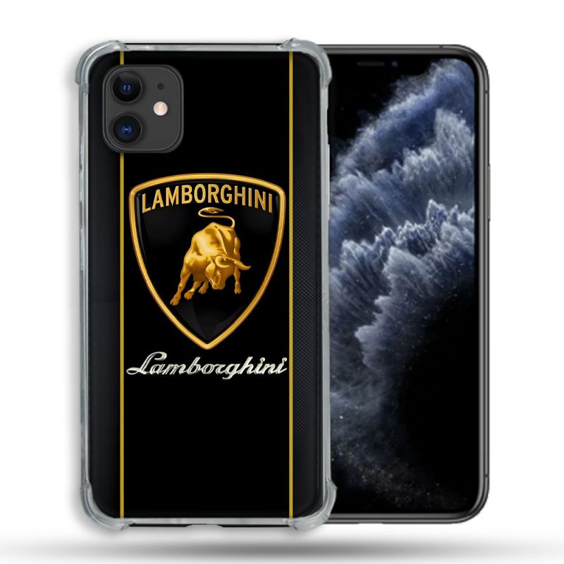 Coque Pour Iphone 11 (6.1) Lamborghini Carbone