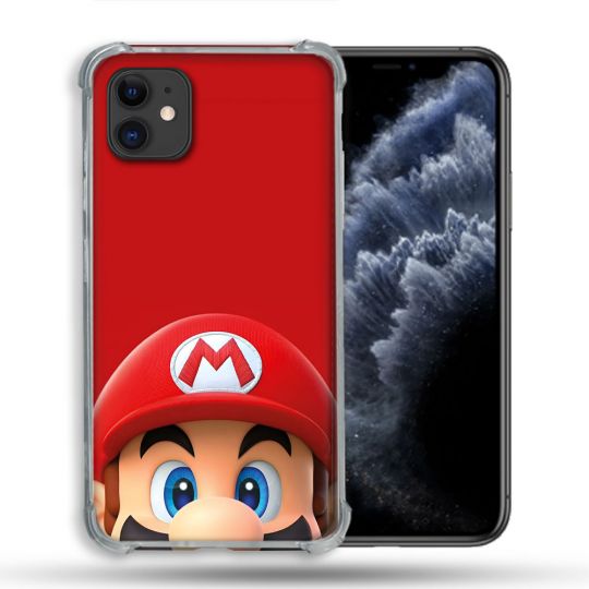 Coque Pour Iphone 11 (6.1) Mario Rouge