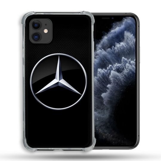 Coque Pour Iphone 11 (6.1) Mercedes Carbone