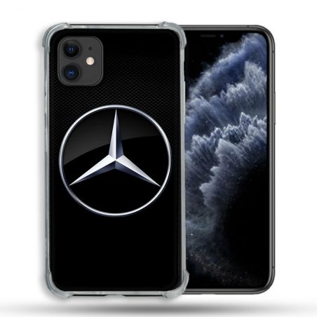 Coque Pour Iphone 11 (6.1) Mercedes Carbone