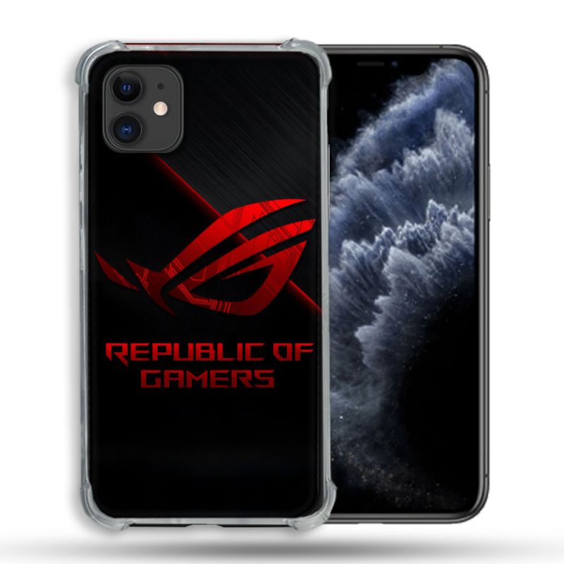 Coque Pour Iphone 11 (6.1) ROG Rouge