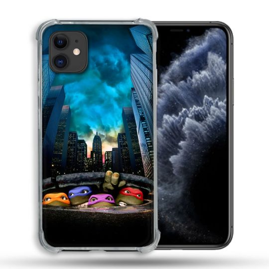 Coque Pour Iphone 11 (6.1) Tortue Ninja Ville