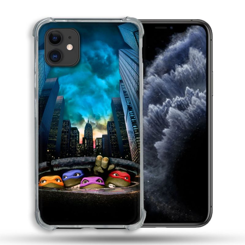 Coque Pour Iphone 11 (6.1) Tortue Ninja Ville