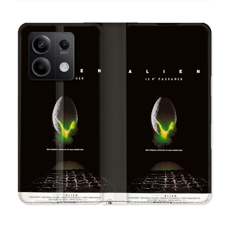 Housse Cuir Portefeuille Pour Xiaomi Redmi Note 13 Pro 5G Alien Affiche