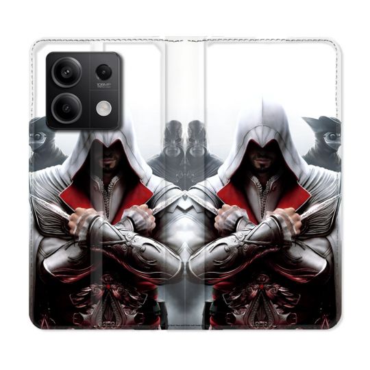 Housse Cuir Portefeuille Pour Xiaomi Redmi Note 13 Pro 5G Assassin Creed Mask