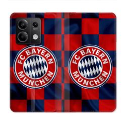 Housse Cuir Portefeuille Pour Xiaomi Redmi Note 13 Pro 5G Foot Bayern Munich Carreaux