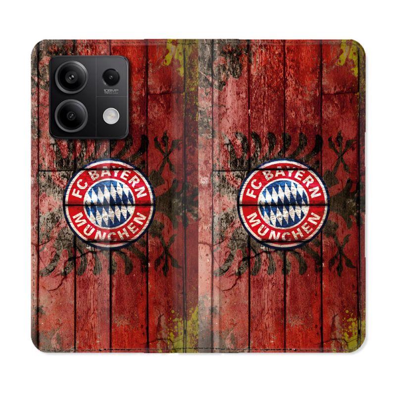 Housse Cuir Portefeuille Pour Xiaomi Redmi Note 13 Pro 5G Foot Bayern Munich Drapeau