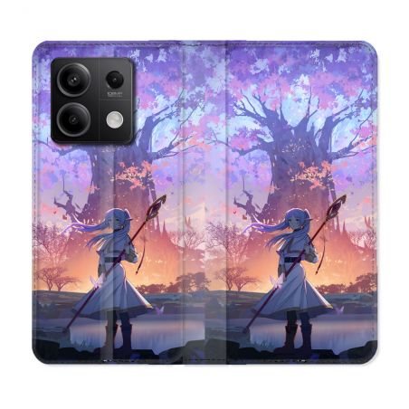 Housse Cuir Portefeuille Pour Xiaomi Redmi Note 13 Pro 5G Manga Frieren