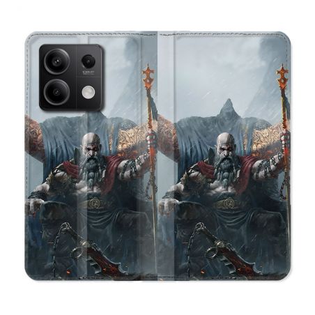 Housse Cuir Portefeuille Pour Xiaomi Redmi Note 13 Pro 5G Gof Of War