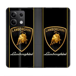 Housse Cuir Portefeuille Pour Xiaomi Redmi Note 13 Pro 5G Lamborghini Carbone