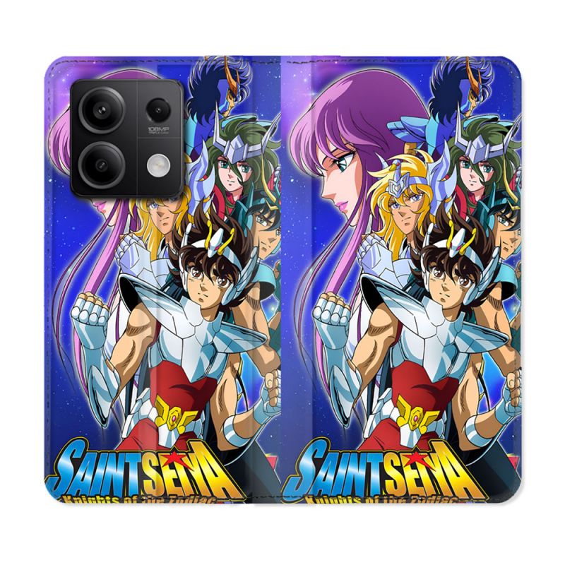 Housse Cuir Portefeuille Pour Xiaomi Redmi Note 13 Pro 5G Les Chevaliers Du Zodiaque