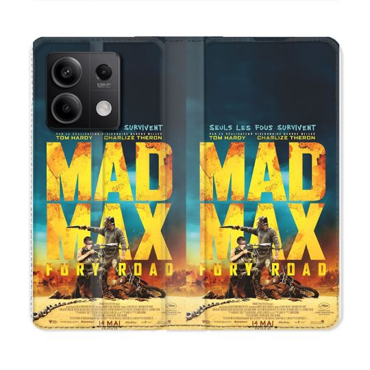Housse Cuir Portefeuille Pour Xiaomi Redmi Note 13 Pro 5G Mad Max Affiche