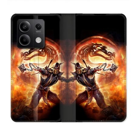 Housse Cuir Portefeuille Pour Xiaomi Redmi Note 13 Pro 5G Mortal Combat
