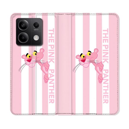 Housse Cuir Portefeuille Pour Xiaomi Redmi Note 13 Pro 5G Panthere Rose