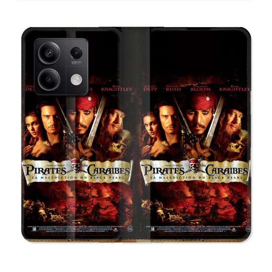 Housse Cuir Portefeuille Pour Xiaomi Redmi Note 13 Pro 5G Pirate Des Caraibes