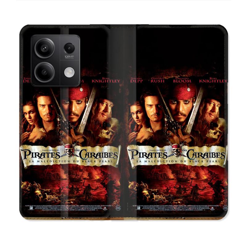 Housse Cuir Portefeuille Pour Xiaomi Redmi Note 13 Pro 5G Pirate Des Caraibes