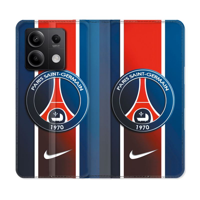 Housse Cuir Portefeuille Pour Xiaomi Redmi Note 13 Pro 5G Foot PSG 1970