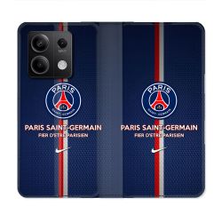 Housse Cuir Portefeuille Pour Xiaomi Redmi Note 13 Pro 5G Foot PSG Fier