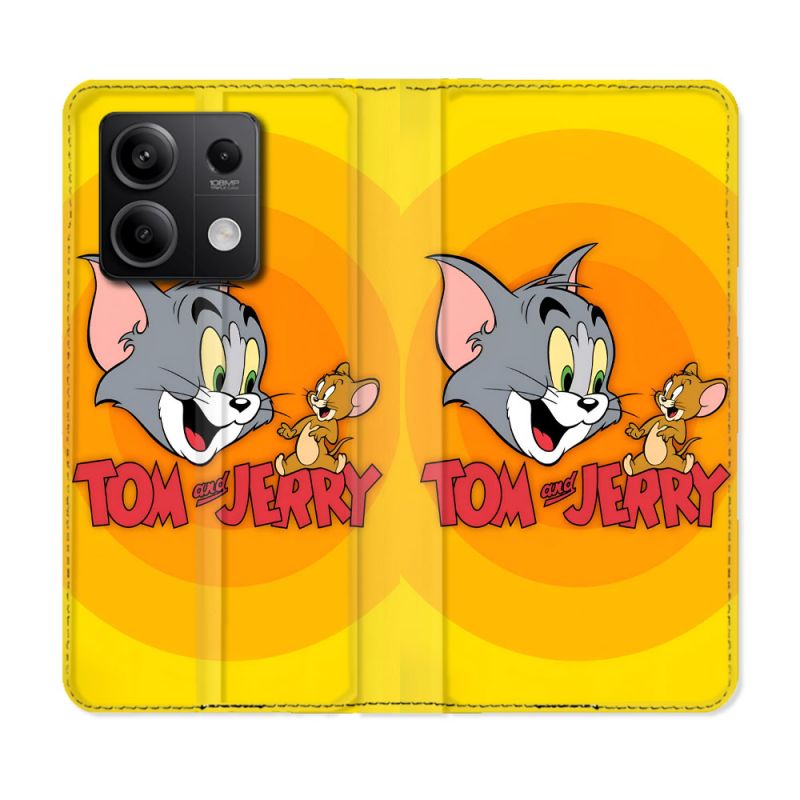 Housse Cuir Portefeuille Pour Xiaomi Redmi Note 13 Pro 5G Tom Jerry