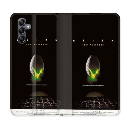 Housse Cuir Portefeuille Pour Samsung Galaxy A05S Alien Affiche