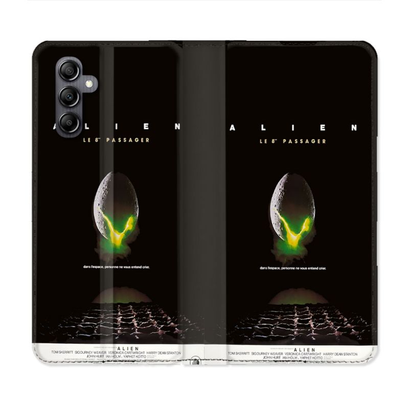 Housse Cuir Portefeuille Pour Samsung Galaxy A05S Alien Affiche