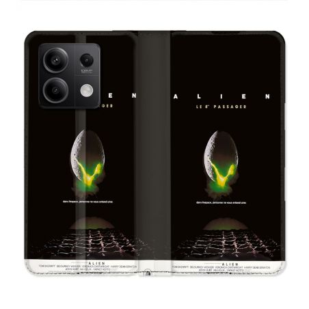 Housse Cuir Portefeuille Pour Xiaomi Redmi Note 13 5G Alien Affiche