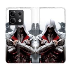 Housse Cuir Portefeuille Pour Xiaomi Redmi Note 13 5G Assassin Creed Mask