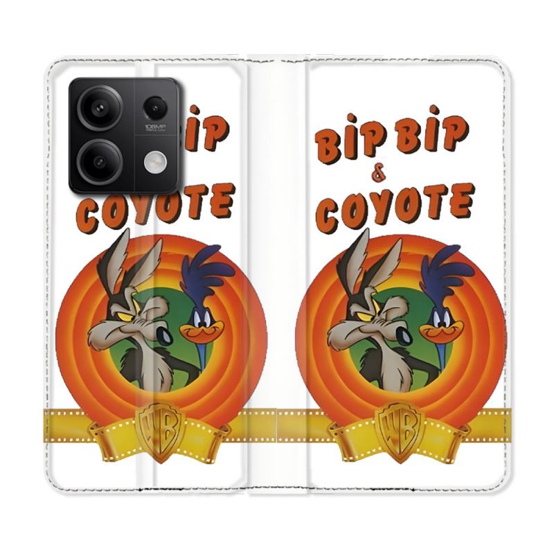Housse Cuir Portefeuille Pour Xiaomi Redmi Note 13 5G Bip Bip Coyote