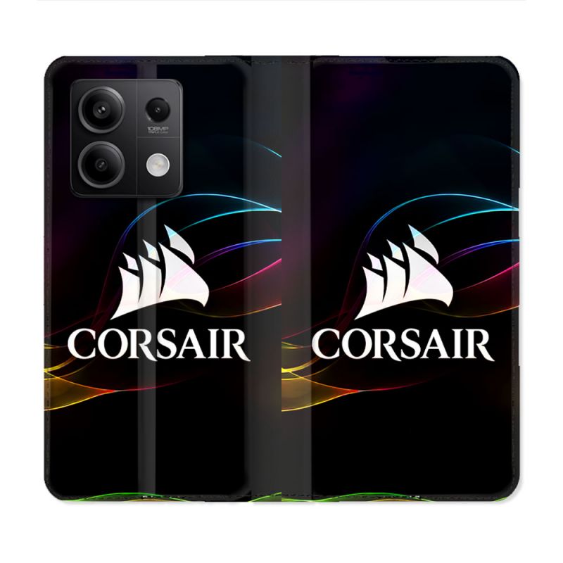 Housse Cuir Portefeuille Pour Xiaomi Redmi Note 13 5G Corsair
