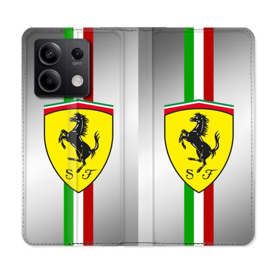 Housse Cuir Portefeuille Pour Xiaomi Redmi Note 13 5G Ferrari Ligne