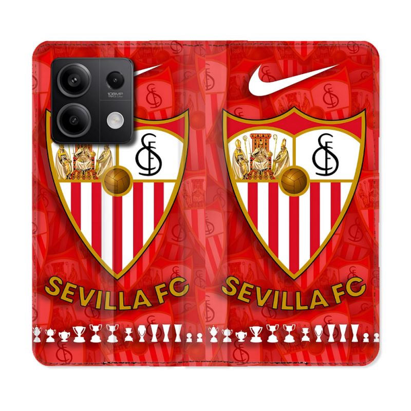 Housse Cuir Portefeuille Pour Xiaomi Redmi Note 13 5G Foot FC Sevilla