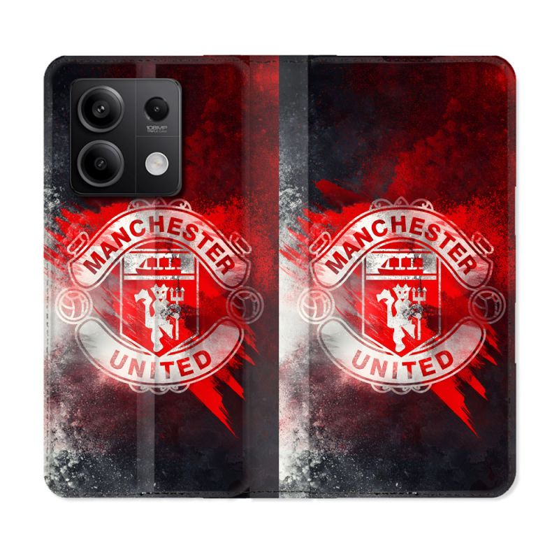 Housse Cuir Portefeuille Pour Xiaomi Redmi Note 13 5G Foot Manchetser United