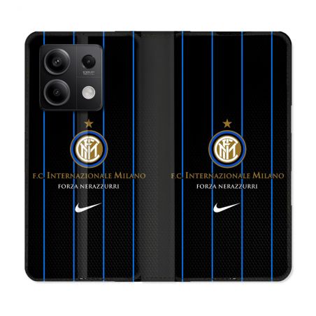 Housse Cuir Portefeuille Pour Xiaomi Redmi Note 13 5G Foot Inter Milan