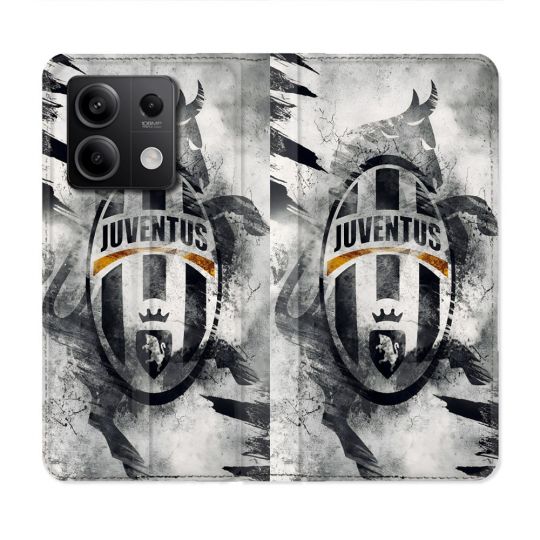 Housse Cuir Portefeuille Pour Xiaomi Redmi Note 13 5G Foot Juventus Turin